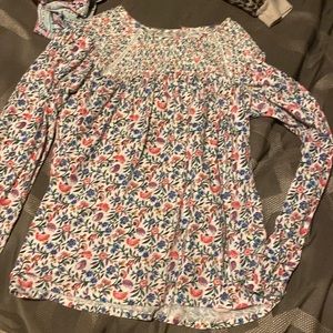 Long sleeve peasant top